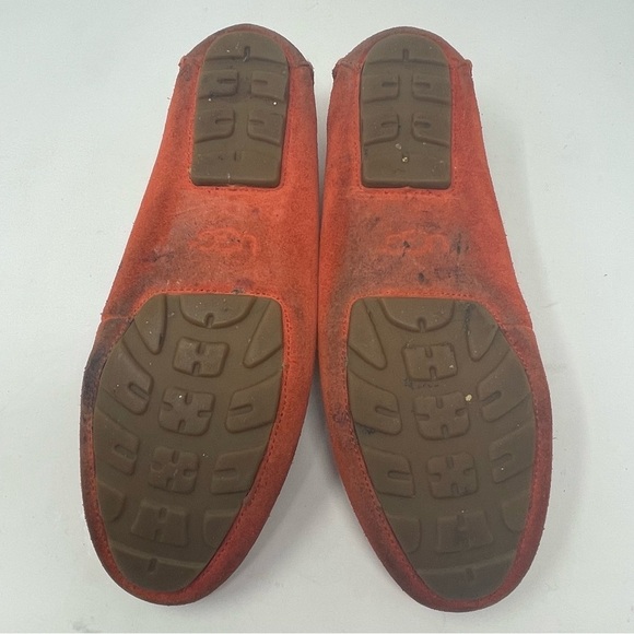 Ugg Leather Flats with Cutout Design – Orange, Size 8.5 - Picture 9 of 9